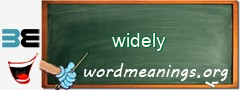 WordMeaning blackboard for widely